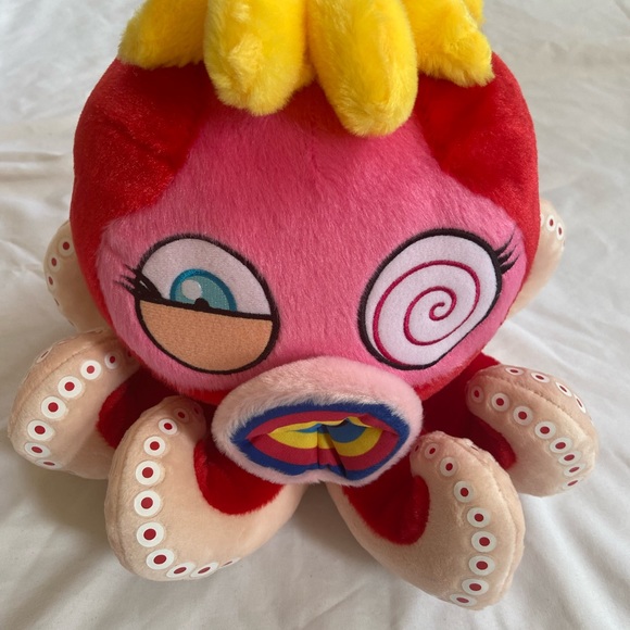 Takashi Murakami Red Octopus Mr Boiled Complexcon Large Plush - Picture 3 of 15